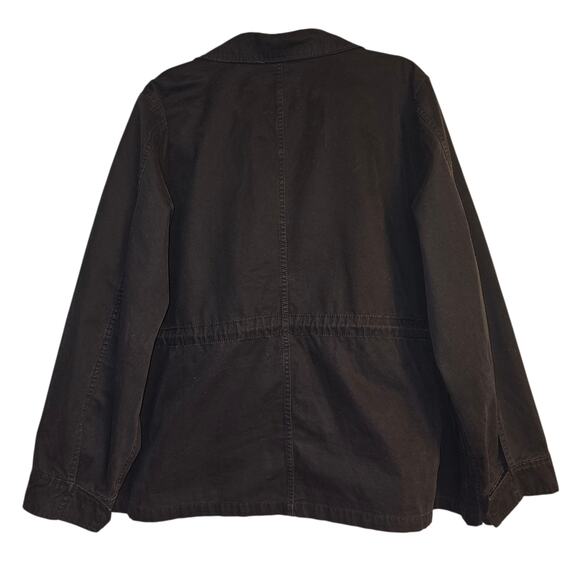 Madewell Stylish Women's Black Cotton Surplus‎ Field Jacket 3x - Picture 2 of 7